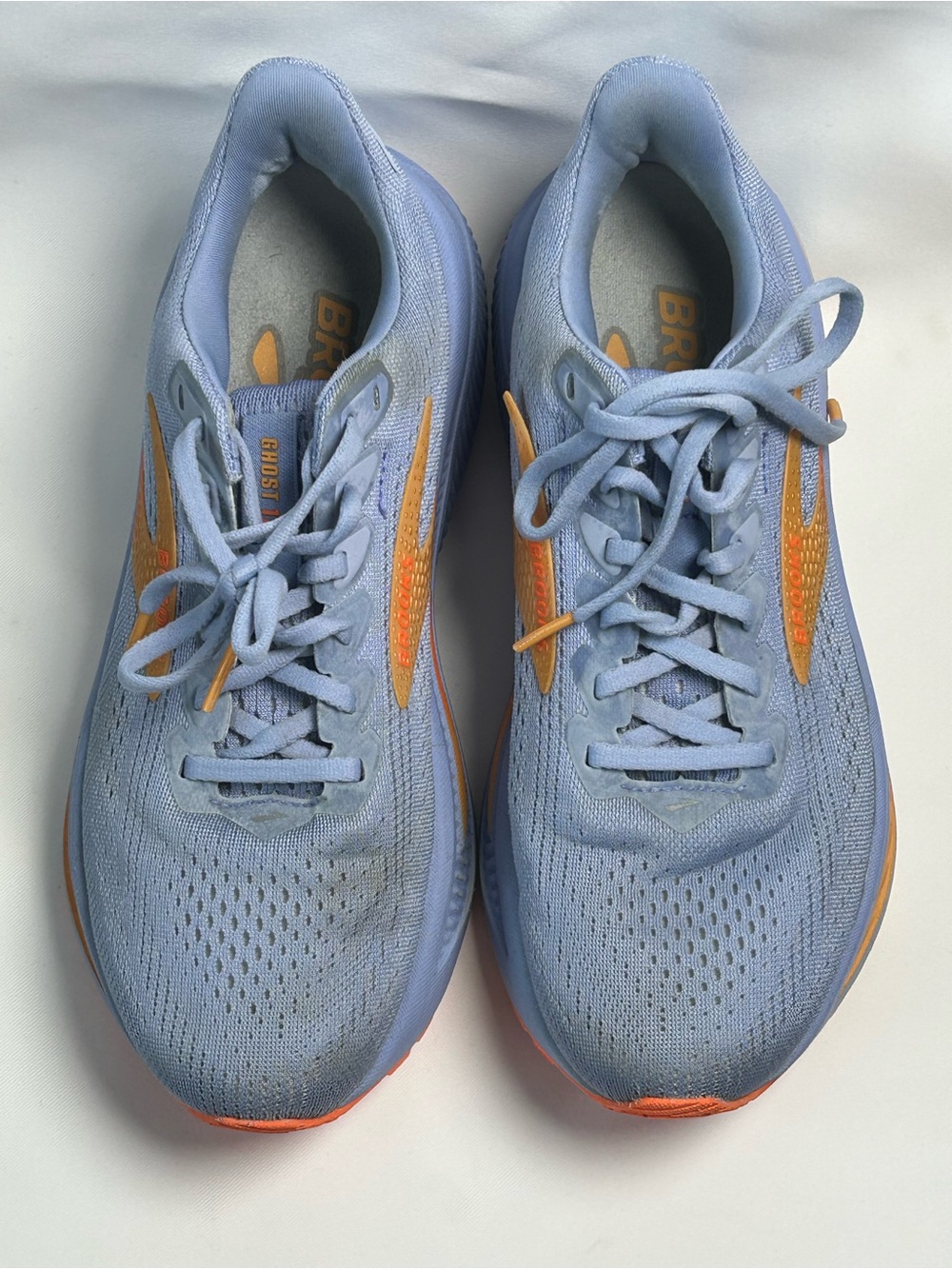 Brooks ghost 17 running shoes blue orange women’s US 8B EU 39 road sneakers - Picture 4 of 14